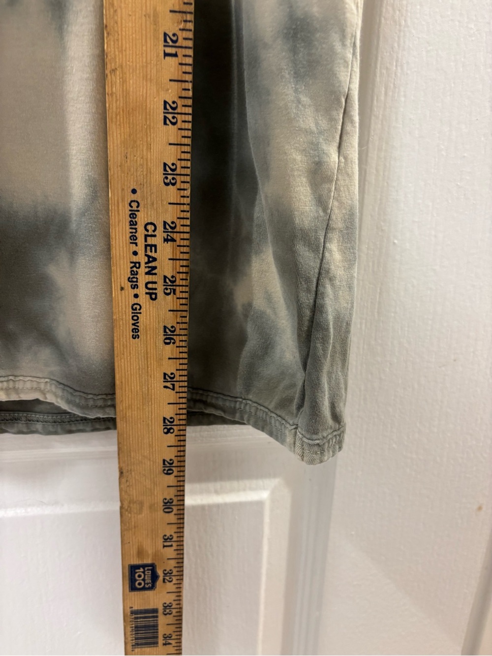 Zara Oversized Crew Neck Cuffed Sleeve Tie-Dye Olive Short Sleeve T Shirt M - Picture 6 of 6